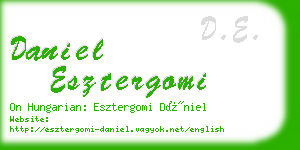 daniel esztergomi business card